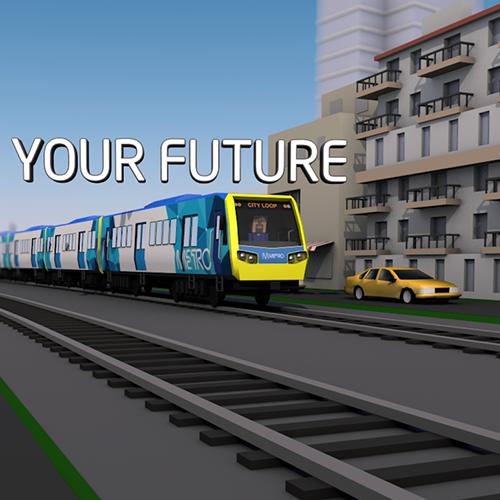 Metro Trains 3D Animation