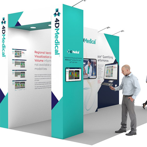 4DMedical Pop Up Stand